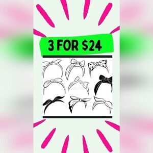 Brand New Random Headbands 3 for $24